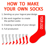 Chaussettes personnalisées avec logo, sans minimum de commande, design élite, chaussettes en coton personnalisées pour homme, chaussettes de sport personnalisées