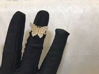 Trendy ring van roestvrij staal met cartoon-design, vlinder, roze CZ diamant, hartvormig frame, mode dames sieraden cadeau