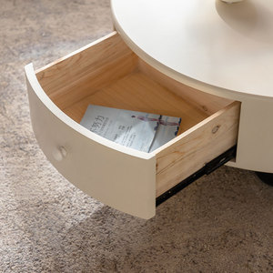 <span class=keywords><strong>Tavolino</strong></span> da caffè in legno di lusso <span class=keywords><strong>salotto</strong></span> <span class=keywords><strong>moderno</strong></span> a forma di <span class=keywords><strong>tavolino</strong></span> <span class=keywords><strong>rotondo</strong></span> con cassetto di stoccaggio tavolo centrale per la casa Villa mobili - Product Image 3