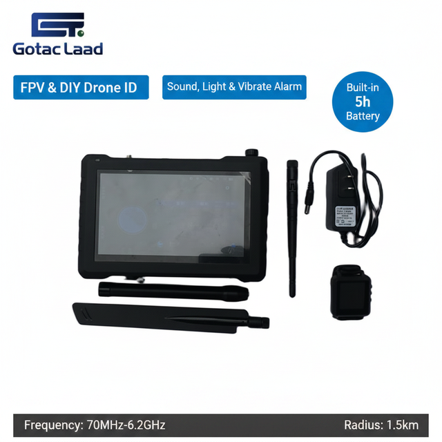 Portable FPV Drone Detection Video Transmission Capture Device Remote Control Interception Map Security Protection Equipment