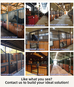 Fronts de box pour chevaux coulissants en acier Q235B MAISTEED avec mangeoire à foin pliable, protection anticorrosion 20 ans, remplissage en bambou - Product Image 6