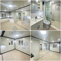 Maison préfabriquée de luxe extensible HESHI 20 pieds 40 pieds, 1 à 5 chambres, maison pliable, mini-villa