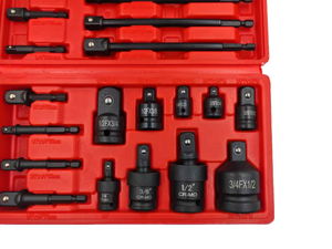 20 buah CR-MO 360 derajat putar sendi buku jari udara soket goyang alat tangan adaptor 1/2 inci kunci soket putar pneumatik - Product Image 3