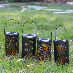 Luces Solares para Jardín, de Hierro Forjado con Patrones LED, Decoración Exterior para Jardín, Resistentes al Agua, Decoración de Patio y Paisaje - Product Image 4