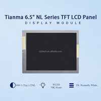 Tianma NL6448BC20-30C Panel LCD 6,5 Inci 640x480 VGA 1000cd/m2 Modul Tampilan Industri dengan Lampu Latar LED