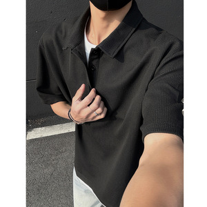Chemise à col cubain légère et décontractée à manches courtes pour homme – Marque de mode au design de niche - Product Image 4