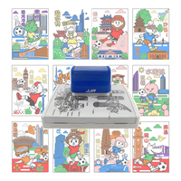 Sellos Turísticos de Gran Tamaño, Sellos Culturales y Creativos de 65*65 mm, Personalizables para Turismo Cultural, Uso Conmemorativo en Oficina, Manualidades