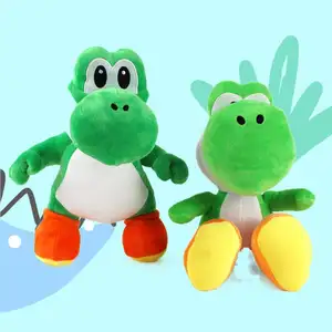 Peluche de Supermario Yoshi, dragón verde sentado o de pie, peluche de juguete, venta al por mayor