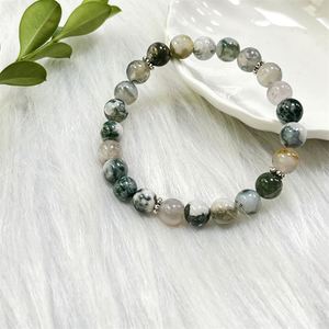 Bracelet en pierre naturelle avec perles de verre colorées, breloque du succès, vente en gros stratégique, réduction sur les achats en vrac, codage standardisé - Product Image 1