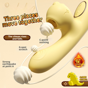 Vibrateur Lapin Chauffant au Design Adorable, Température Constante, Succion Clitoridienne, Jouet Sexuel Féminin, Produit Adulte, Jouet d'Auto-Plaisir - Product Image 4