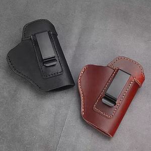 थोक वास्तविक चमड़े के एस्क ने iwb सुरक्षा बंदूक होल्स्टर काले भूरे रंग के टिकाऊ त्वरित रिलीज हल्के - Product Image 6