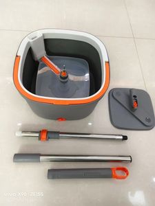 Cubo de fregado de fibra ultrafina <span class=keywords><strong>con</strong></span> mango giratorio extensible 360°, productos de limpieza para el hogar para limpieza de suelos - Product Image 4