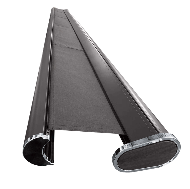 Heavy Duty Aluminum Frame Motorized Acrylic Sail Retractable Awning with LED  Full Cassette UV Protection Outdoor Awning