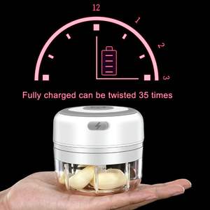 Gran oferta, Mini licuadora eléctrica manual para batidos, trituradora <span class=keywords><strong>de</strong></span> alimentos y verduras, cuchillo triturador <span class=keywords><strong>de</strong></span> ajo para cocina y oficina - Product Image 3