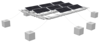Pasokan langsung pabrik sistem apung 100MW/Tahun kapasitas produksi sistem apung surya
