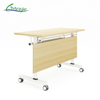 Mobilier scolaire moderne table de formation pliante bureau et chaise avec étagère pour étudiants pour la formation et l'utilisation en classe