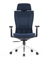 Chaise de bureau de direction ergonomique de luxe, confortable, réglable, entièrement en maille, avec dossier haut et pivotante