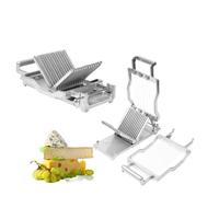 Coupe-fromage manuel compact en acier inoxydable SUNMAX-Parfait pour les blocs de lait caillé et les bâtonnets de beurre