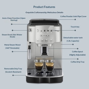Cafetera Espresso Italiana Totalmente Automática para Oficina en Casa, con Carcasa de Plástico, Portátil, Totalmente Automática, Simplifica la Preparación del Café - Product Image 5