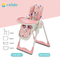 Chaise haute pour bébé moderne en plastique Clafbebe, 3-36 mois, pliable, portable, utilisation en cuisine, écologique, dossier réglable en hauteur