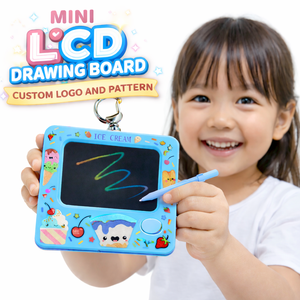 Cadeaux pour enfants pour Noël, tablette d'écriture LCD avec logo personnalisé, 2,4 pouces, tableau <span class=keywords><strong>de</strong></span> <span class=keywords><strong>dessin</strong></span> réutilisable avec effacement en un clic, jouet éducatif OEM - Product Image 2