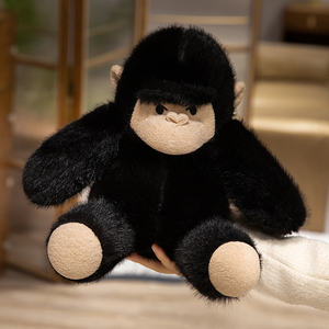 Imitazione animale di pezza Orangutan peluche Orangutan bianco e nero peluche di 3 taglie per il regalo del ragazzo - Product Image 4