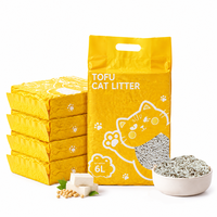 Litière pour chat en tofu végétal ODM/OEM, agglomération rapide, faible poussière, jetable aux toilettes, contrôle puissant des odeurs pour chats domestiques