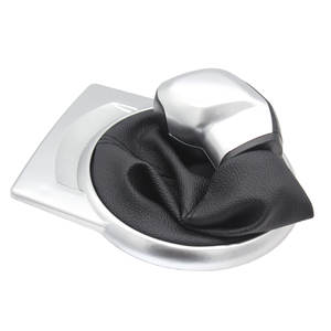 Pommeau de levier de vitesse en cuir argenté, convertisseur tout-en-un ergonomique pour Citron C4 MK1 - Product Image 1