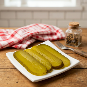 Premium Long Sliced Spicy <b>Pickled</b> Gherkins Vinegar | Burger <b>Pickle</b> Slices | Glass <b>Jar</b> | OEM Private Label | Export Quality | 3 - Product Image 4