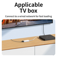 Plug and Play USB C vers 100M Adaptateur Ethernet Type C vers RJ45 Carte réseau Lan pour PC et L Convertisseur de réseau externe