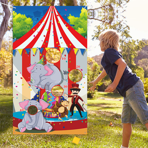 Bannière de fête en plein air avec 4 jeux de lancer de sacs de haricots pour enfants et adultes - Product Image 2