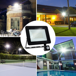 LED PIR เซนเซอร์ตรวจจับความเคลื่อนไหวสีขาว/อุ่น IP66 AC220V โปรเจคเตอร์ภายนอกสปอตไลท์ SMD2835 โคมไฟกลางแจ้งโคมไฟฟลัดไลท์ WD-FL0 - Product Image 1