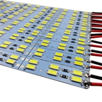 Bande lumineuse dure 72led144led super-haute luminosité 5730 2835 4014 double rangée 12V 24V vitrine étagère LED bande lumineuse dure