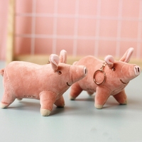 Peluche de cochon rose douce et moelleuse de grande taille, jouet en peluche, porte-clés, poupée en peluche, vente en gros de cochons en peluche mignons en Chine, porte-clés en peluche
