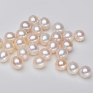 Perles d'eau douce Tilian 11-12 mm, perles blanches en vrac, forte luminosité, presque parfaites, rondes, type naturel Mantou - Product Image 1