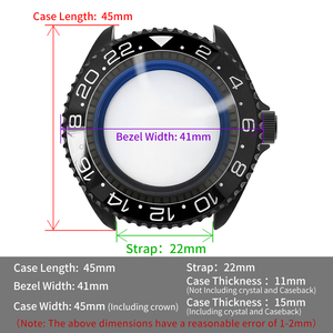 Skx cổ điển đen xem trường hợp 3 O 'đồng hồ cho skx007 009 Matte phù hợp với nh35 nh36 phong trào chương Vòng Bezel chèn caseback <span class=keywords><strong>Mod</strong></span> phần - Product Image 3