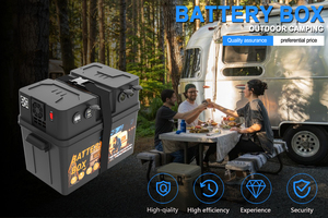 High Quality Prismatic <b>Waterproof</b> Plastic 12V Battery <b>Box</b> Large USB Outlets Marine Empty <b>Storage</b> Batteries High-Energy USB Plugs - Product Image 5