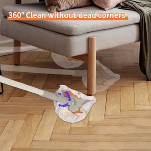 Mopa telescópica desechable con cabezal de esponja para polvo seco, limpiador de paredes extensible, limpiador de techos, plumero para zócalos, para uso doméstico en el hogar y en el suelo. - Product Image 3