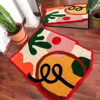Tapis personnalisé tufté en acrylique et laine, tapis anime, tapis de sol pour la maison, tapis tufté irrégulier fait main par Shoe Bear Designer