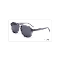 Lunettes de soleil dégradées 2026 pour hommes, protection UV400, logo personnalisé de haute qualité, monture double pont surdimensionnée en acétate, luxe