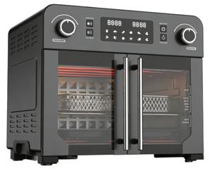 Freidora de Aire Newle de 23L y 1700W, Diseño de Puerta Francesa, Pantalla LED Digital, Velocidad del Ventilador Ajustable, 9 Programas Preestablecidos, Carcasa Negra - Product Image 1