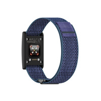 Bracelet de remplacement en nylon noir tressé élastique de 24 mm pour Polar Loop avec fermeture auto-agrippante Velcro – Vente en gros