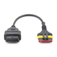 Câble adaptateur de diagnostic OBD2 16 broches vers 6 broches pour connecteur OBD de moto Benelli