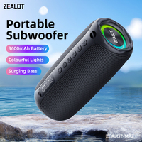 Altavoz Portátil ZEALOT MP2 de 20 W con Sonido Estéreo Potente, Bajos Profundos, Emparejamiento Dual, Altavoces Inalámbricos para Fiestas, Interiores y Exteriores