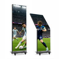 Pantalla LED Plegable para Piso P1.25 P1.86 P2.5, Pantalla LED GOB para Publicidad en Tiendas y Centros Comerciales