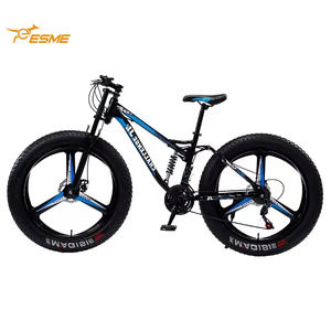 Vélo de montagne tout suspendu à pneus larges 26 pouces avec roues en magnésium à <span class=keywords><strong>3</strong></span> rayons, vélo de neige, double amortisseur, vélo de plage - Product Image 1
