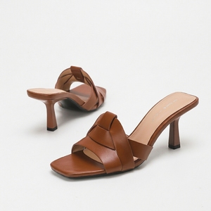 1828-6 Méga Soldes d'Été Chaussons et Sandales à Talons Plein Air Couleur Unie Grande Taille pour <span class=keywords><strong>Femme</strong></span> Tendance Mode - Product Image 4