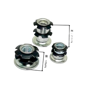 M6 Écrou Tournesol Bureau Réglable et Chaise avec Porte-Manteau Double Couche Tube Rond Écrou de Raccordement Accessoire de Meuble - Product Image 5