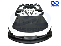 Kit de Carrocería Ancha Estilo LB Mejorado para Toyota GR Supra A90: Labio Delantero, Guardabarros, Faldones Laterales, Difusor Trasero y Capó