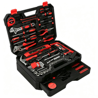Ensemble de boîte à outils universelle à 3 niveaux avec tiroirs, 328 pièces, kit complet d'outils à main pour la maison et le garage